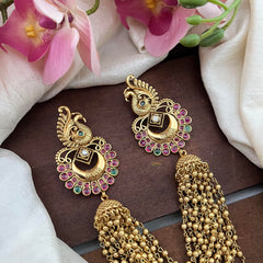 One Stan Peacock Jada Billai with Golden Pearl Maatil-Bun Billai-Red Green-G13070