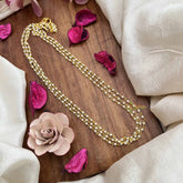 Vriksham Statement Piece 3 Layred Pearl Beaded Mala-G20116