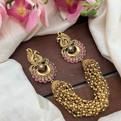 One Stan Peacock Jada Billai with Golden Pearl Maatil-Bun Billai-Red-G13069