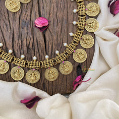 Vriksham Unique Gold Look Alike Lakshmi Coin Neckpiece-G16216