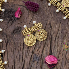 Vriksham Unique Gold Look Alike Lakshmi Coin Neckpiece-G16216