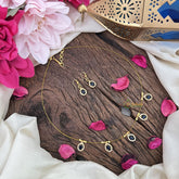 Vriksham Exquisite 5 Tear Drop Invisible Chain-Blue-G18400