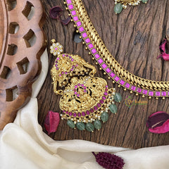 Vriksham Removable Lakshmi Pendant Jalebi Style Jadau Neckpiece-G16218