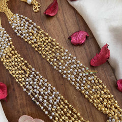 Vriksham Zarina 8 Layered Pearl & Gold Beaded Traditional Ethnic Pearl Beaded Mala-G20106