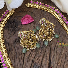 Vriksham Removable Lakshmi Pendant Jalebi Style Jadau Neckpiece-G16218