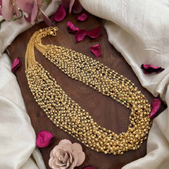 Vriksham Swarna 15 Layer Multi-Strand Gold Beaded Mala-G20107