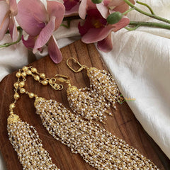 Vriksham Luxuria Multi-Strand 24 Pearl Beaded & Earring & Pearl Beaded Mala-G20105