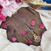 Vriksham Half Moon Style Pendant Invisible Chain Neckpiece-Pearls-G18435