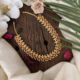 Vriksham Traditional Kerala Manga Neckpiece-30 Manga-Red-G17277