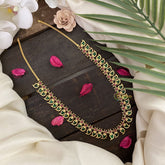 Vriksham Traditional Kerala Manga Neckpiece-39 Manga-Green-G17278