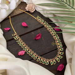 Vriksham Traditional Kerala Manga Neckpiece-39 Manga-Green-G17278