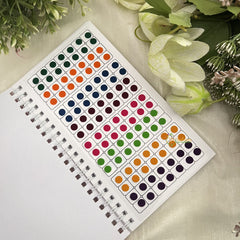 Vriksham Round Shaded Plain Sticker Vidhi Bindi Book-BB272