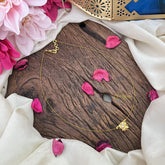 Vriksham Gold Look Alike Lotus Pendant Invisible Chain-White-G18408