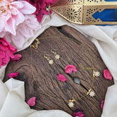 Vriksham Floral AD Stone 3 Pendant Invisible Chain-G18421