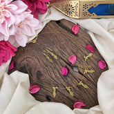 Vriksham Gold Look Alike 5 Peacock Pendant Invisible Chain-G18410