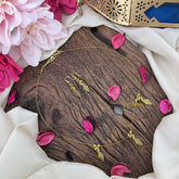 Vriksham Gold Look Alike 3 Peacock Pendant Invisible Chain-G18411