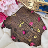 Vriksham Gold Look Alike 3 Butterfly Pendant Invisible Chain-G18412