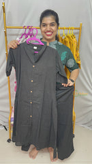 Vriksham Striped Co-ord Set-Black-VS4410