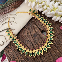 Vriksham Symbolic Green Stone Kerala 30 Manga Neckpiece-G17233