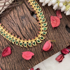 Vriksham Gold Look Alike Traditional 30 Maanga Neckpiece-G17230