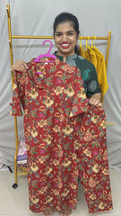 Vriksham Floral Printed Co-ord Set-Red-VS4418