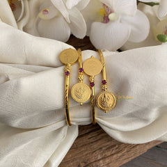 Vriksham Lakshmi Coin Bangles-Openable Bangles-G17225
