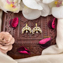 Vriksham Half Moon Pearl Detailing Kundan Jadau Bugadi-J4147