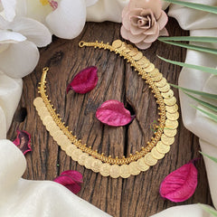 Vriksham Traditional Gold Look Alike Lakshmi Coin Short Neckpiece-G17253