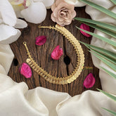 Vriksham Traditional Gold Look Alike Lakshmi Coin Short Neckpiece-G17254