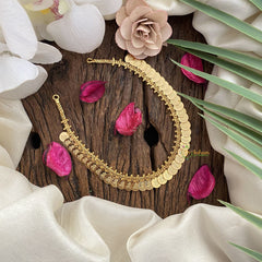 Vriksham Traditional Gold Look Alike Lakshmi Coin Short Neckpiece-G17254