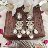 Vriksham Teardrop Crystal Dangler Party Wear Glamour Earrings-G20152