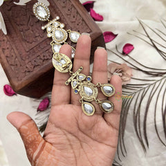 Vriksham Teardrop Crystal Dangler Party Wear Glamour Earrings-G20152