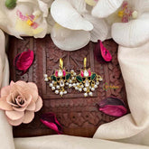 Vriksham Elegant Lotos Style Pearl Drop Kundan Jadau Bugadi-J4148