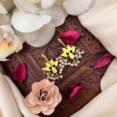 Vriksham Elegant Lotos Style Pearl Drop Kundan Jadau Bugadi-J4148