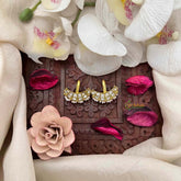 Vriksham Unique White Crescent Pearl Detailing Kundan Jadau Bugadi-J4144