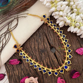 Vriksham Traditional Kerala Palakka Neckpiece-Blue-24 Palakka-G17247