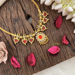 Traditional Kerala Palakka Neckpiece-6 Palakka - G15309