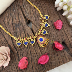 Traditional Kerala Palakka Short Neckpiece-G15300