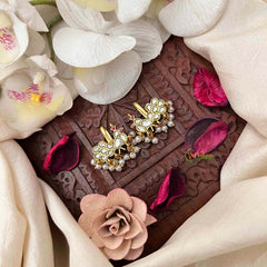 Vriksham Royal Peacock Style Pearl Drop Kundan Jadau Bugadi-J4146