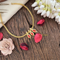 Traditional Kerala Naga Padam Neckpiece- Red - G15305