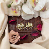 Vriksham Royal Peacock Style Pearl Drop Kundan Jadau Bugadi-J4146