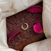 Vriksham Minimalist Geometric Half Circle White Stone Septum Ring-G22191