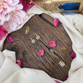 Vriksham AD Stone Floral Invisible Chain-White-G18356