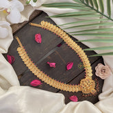 Vriksham Gold Look Alike Lakshmi Pendant With Lakshmi Coin Long Neckpiece-G17236