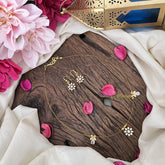 Vriksham AD Stone Designer Floral Invisible Chain-White-G18357