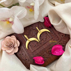 Vriksham Elegant Half Moon Style Kundan Jadau Bugadi-White Red-J4173