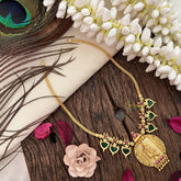 Vriksham Gold Look Alike Krishna Pendant With Kerala Palakka Neckpiece-G17246