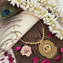 Traditional Kerala Lakshmi Pendant Neckpiece-G15295