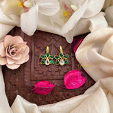 Vriksham Elegant Style Kundan Jadau Bugadi-Green White-J4165