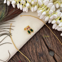 Traditional Kerala Naga Padam Pendant Neckpiece-Green-G15294